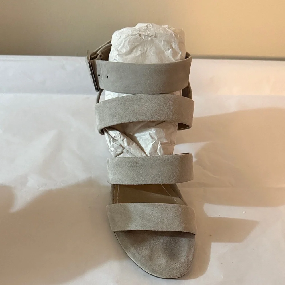 Vionic Taupe Strappy Heels - Picture 3 of 15